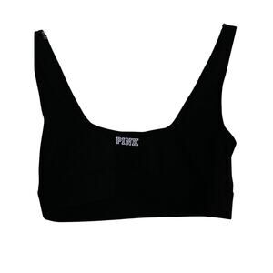 Victoria's Secret PINK Black ultimate lined Sports Bra Classic medium new